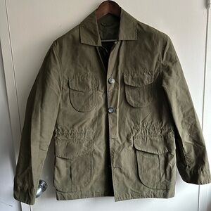 Isaia Olive Khaki Field Jacket Adjustable Body EU50